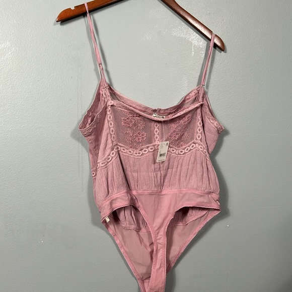 Free People Tops Nwt Free People Still The One Lace Trim Bodysuit size Large - Picture 11 of 16